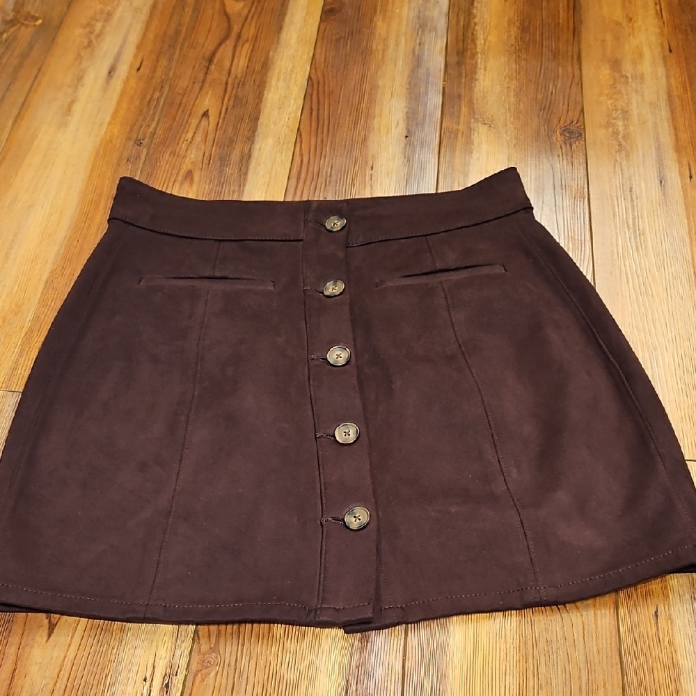 Maurices Brown Button-Front Women's Skirt